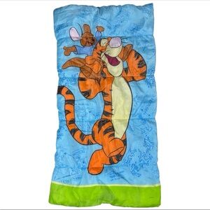 Vintage Disney Tigger Roo Kid Youth Sleeping Slumber Sleepover Bag Lightweight